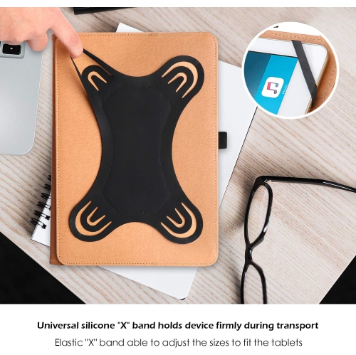 9-10.1 Inch Universal Tablet Case, Protective Cover Stand Folio Case for 9" 10" 10.1" Android Touchscreen Rechargeable Battery Batteries Replacement