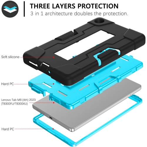 Case for Lenovo Tab M8 2023 Kickstand Heavy Duty Cover 3 in 1 ged Shockproof Protective Rechargeable Battery Batteries Replacement Ni-MH AAA for