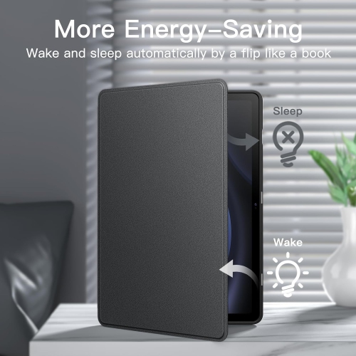 Case for Samsung Galaxy Tab S9 FE 10.9-Inch with S Pen Holder, Slim Folio Stand Protective Tablet Cover, Rechargeable Battery Batteries Replacement