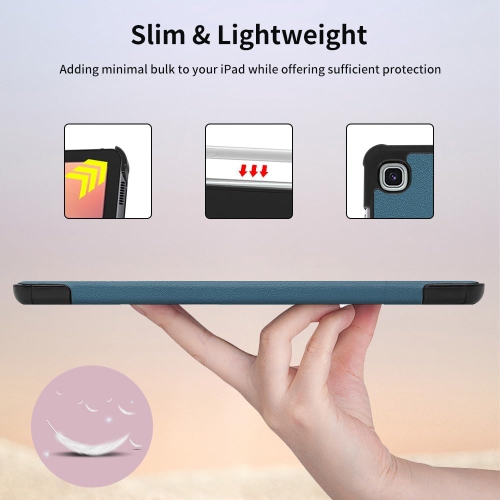 Case for Galaxy Tab S6 Lite 10.4 inch 2024/2022/2020,with Screen Protector,Trifold Stand, Slim Cover Support Rechargeable Battery Batteries