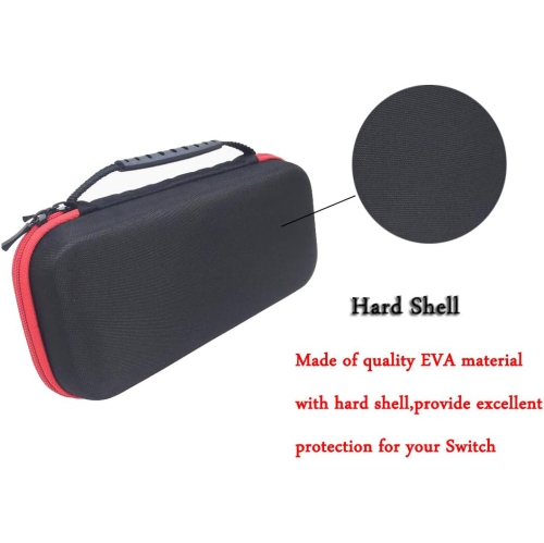 Étuis de rangement portatifs compatibles avec la Nintendo Switch NS Étui de transport rigide Sac Pochette de rangement Piles rechargeables Ni-MH AAA