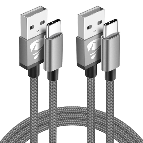 USB C Charger Cable 2Pack 3ft+6ft USB A to USB C Cable, Braided Type C Charger Cable Fast Charging Cord for Samsung Rechargeable Battery Batteries
