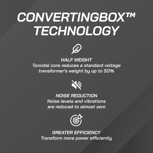 Transformateur de haut en bas robuste JP-500 de LiteFuze - Convertisseur de tension 500 W Électroménagers japonais et américains uniquement avec