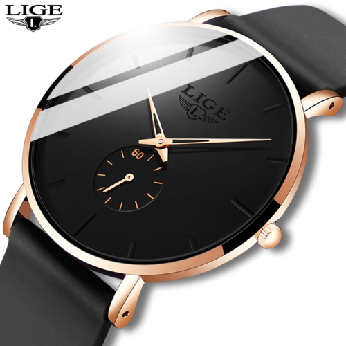 Montre à quartz classique pour hommes de LIGE | Ultramince | Étanche 3 ATM et surface résistante aux rayures | Idées cadeaux exclusives TUTT pour