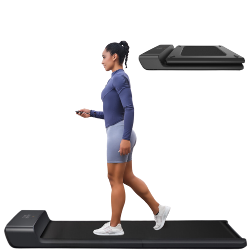 WALKINGPAD A1 PRO Smart Folding Under Desk Treadmill with Extra-Wide Platform, Remote Control, Installation-Free, Quiet and Portable Treadmill for Ho