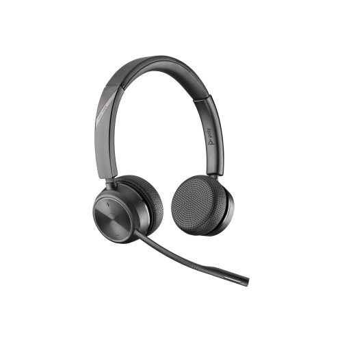 Open Box - HP Poly Savi 7220 On-Ear Noise Cancelling Truly Wireless Headset - Black