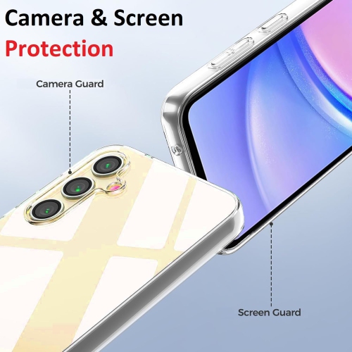 [CS] Étui protecteur ultra mince en TPUR avec couvercle arrière pour Samsung Galaxy A16, transparent