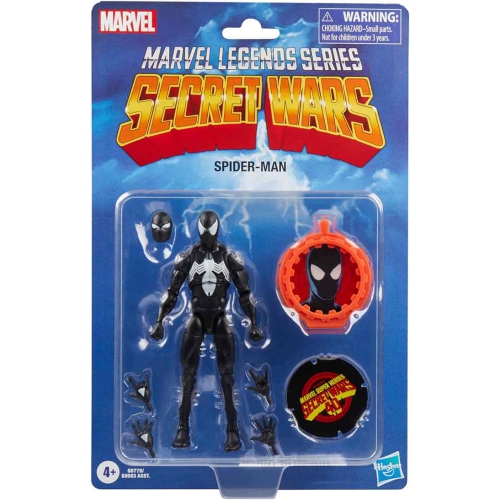 Marvel Legends Retro 6 Inch Action Figure Secret Wars Wave 1 - Black Suit Spider-Man