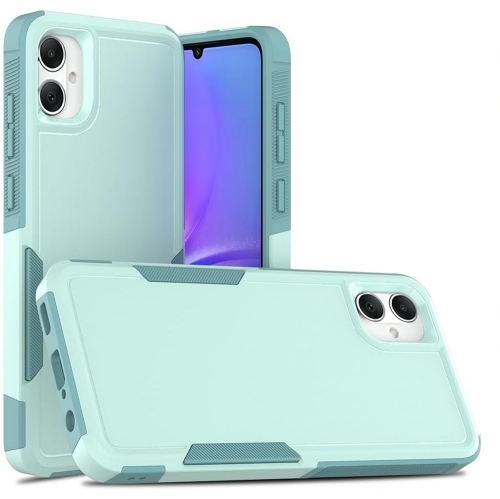 [CS] Étui rigide double couche robuste en caoutchouc avec pare-chocs pour Samsung Galaxy A06, sarcelle