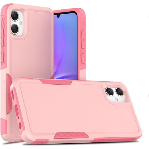 [CS] Étui rigide double couche robuste en caoutchouc avec pare-chocs pour Samsung Galaxy A06, rose