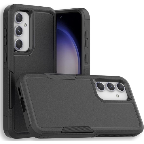 [CS] Étui rigide à double couche avec protection en caoutchouc robuste pour Samsung Galaxy A16, noir