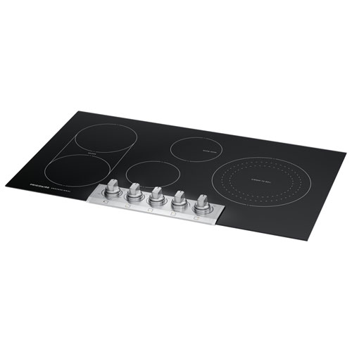 Surface de cuisson électrique de 36 po à 5 éléments Professional de Frigidaire - Acier inoxydable noir résistant aux taches