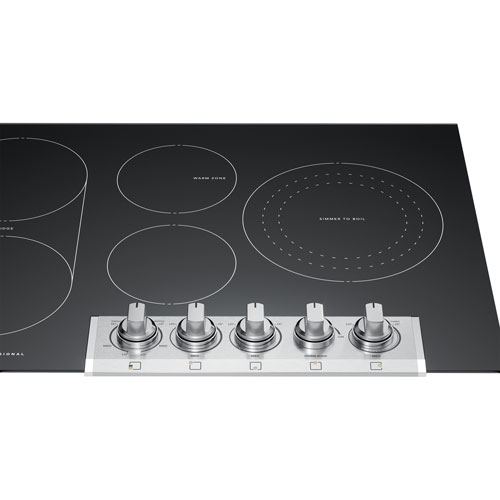 Surface de cuisson électrique de 36 po à 5 éléments Professional de Frigidaire - Acier inoxydable noir résistant aux taches
