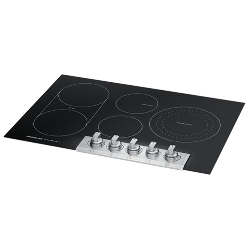 Surface de cuisson électrique de 30 po à 5 éléments Professional de Frigidaire - Acier inoxydable noir résistant aux taches