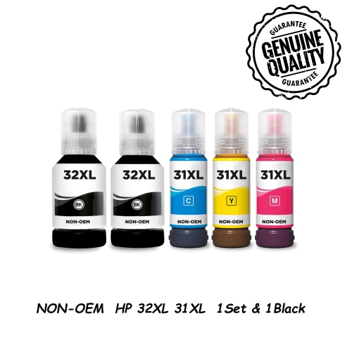 5PK Compatible Refill Ink Bottles Replacement for HP 32XL HP 31XL hp32 hp31 INK Smart Tank 450 455 457 5000 5100 6001 7000 7005 7006 7301 7602 Plus 5