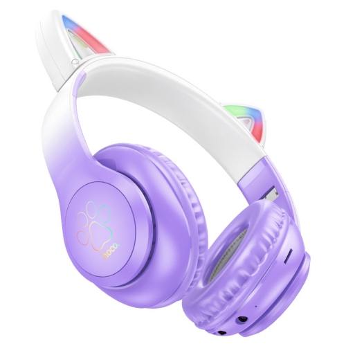 HOCO Wireless Headphone W42 Supports AUX Mode and TF Card - Purple