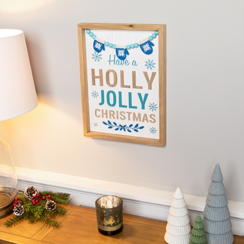 Art mural encadré «&nbsp;Have A Holly Jolly Christmas&nbsp;» - 15,5&nbsp;po x 11,75&nbsp;po