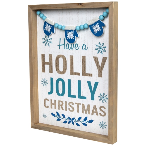 Art mural encadré «&nbsp;Have A Holly Jolly Christmas&nbsp;» - 15,5&nbsp;po x 11,75&nbsp;po