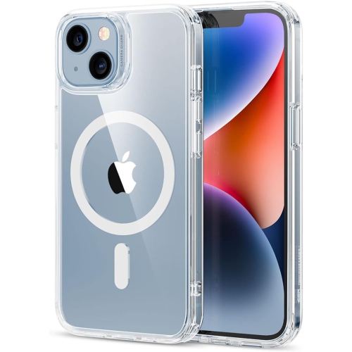 Image 1 de 5.. Étui pour iPhone 14 Plus compatible avec MagSafe, étui de téléphone transparent Strong Magnetic antichoc