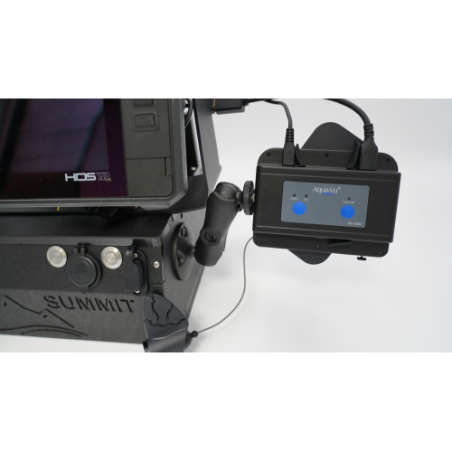 Aqua-Vu Micro Revolution HD Underwater Camera – HDMI & RCA Compatible Fish Finder for Garmin, Lowrance, Humminbird Apex, and Forward-Facing Sonar