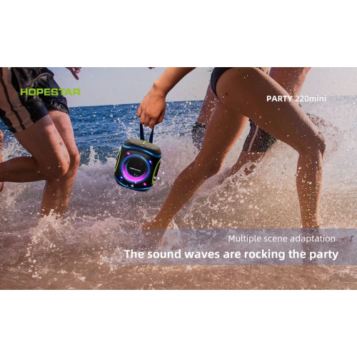 Portable Wireless 10W Waterproof Bluetooth Speakers with RGB Lights, 2400mAh
