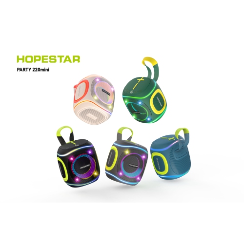 Portable Wireless 10W Waterproof Bluetooth Speakers with RGB Lights, 2400mAh