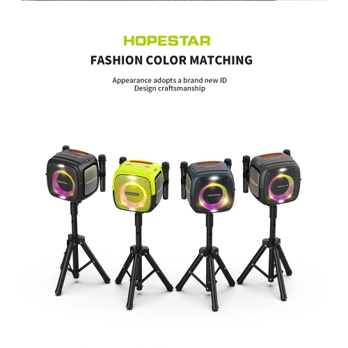 Portable 80W Waterproof Bluetooth Speaker, 12500mAh TWS LED Lights with Two Microphones, Black