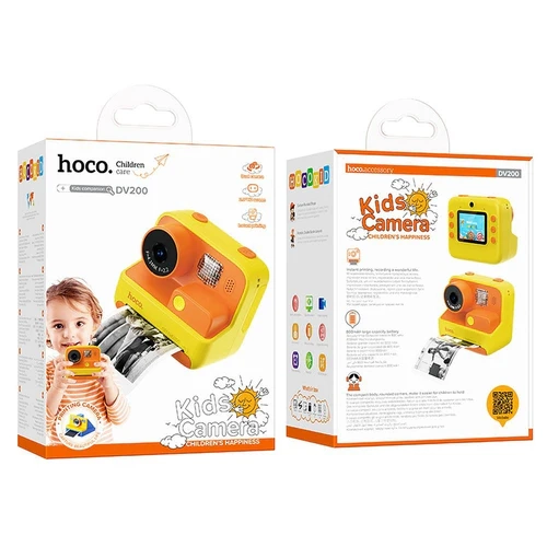 Hoco DV200 Kids Camera for Instant Photo Prints - Yellow
