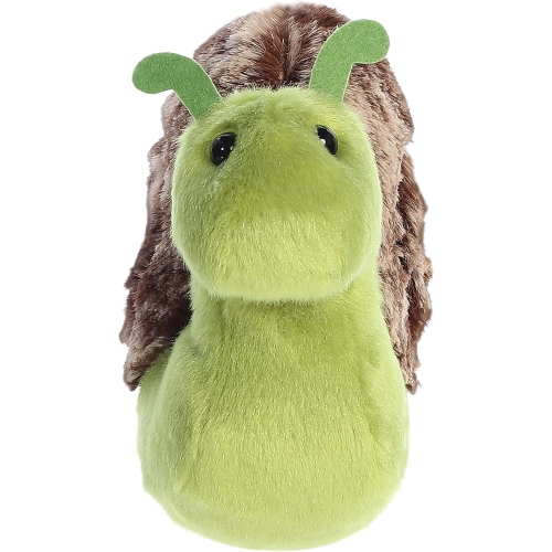 Aurora Adorable Mini Flopsie Slow Snail Stuffed Animal - Green 8 Inches