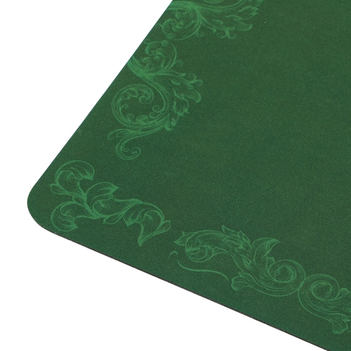 Tapis de poker de 47 x 24&nbsp;po de Soozier, dessus de table de poker pour 6 joueurs, chiffon résistant à l'eau pour table de poker avec sac de