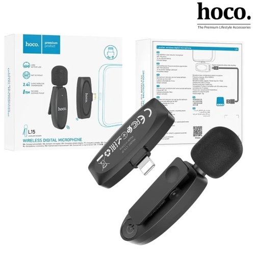 Image 1 de 5.. Micro-cravate numérique sans fil L15 de Hoco pour iPhone avec Lightning Crystal