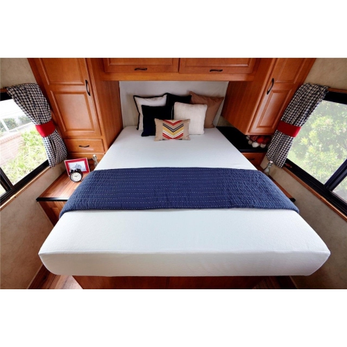 ZINUS 10 Inch Ultima Memory Foam Mattress / Short Queen Size for RVs, Campers & Trailers / Mattress-in-a-Box White