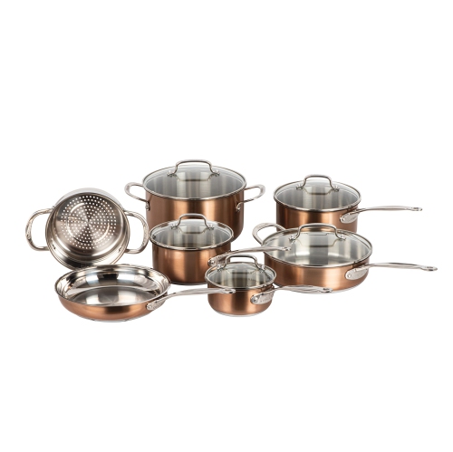 Cuisinart Classic Collection 12-Piece Stainless Steel Pots and Pans Set