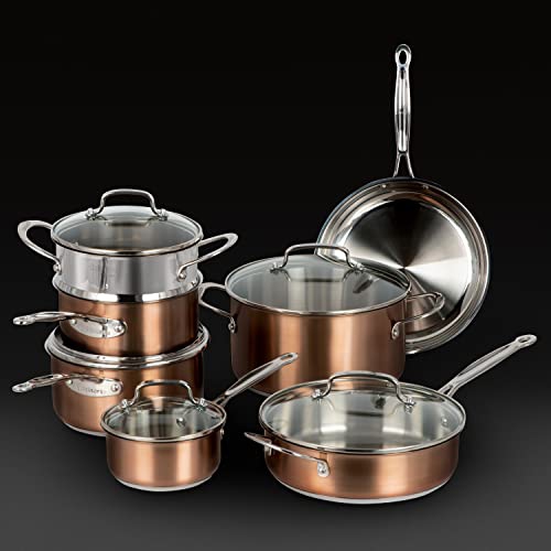Cuisinart Classic Collection 12-Piece Stainless Steel Pots and Pans Set