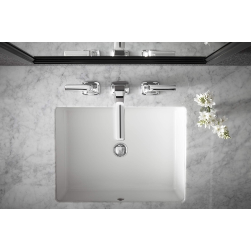 Kohler K-EC2882-0 Verticyl Rectangle Bathroom Sink, White