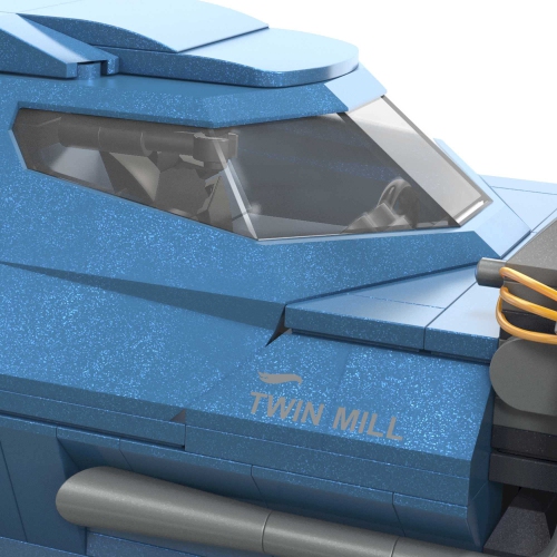 MEGA Hot Wheels Race Car Building Toys Set, Twin Mill with 635 Pieces, Build & Display Collector Replica, Blue, Kids &..