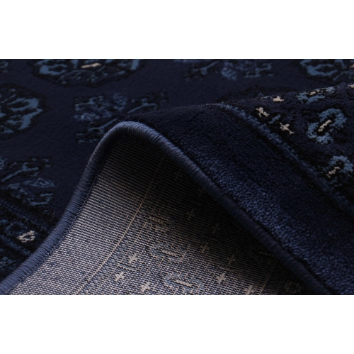 ECARPETGALLERY Blue Square Area Rug, Bokhara Oriental Tekke Carpet for Living Room Bedroom, 6'7'' x 6'7'', 385500