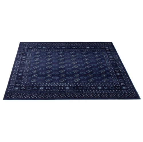 ECARPETGALLERY Blue Square Area Rug, Bokhara Oriental Tekke Carpet for Living Room Bedroom, 6'7'' x 6'7'', 385500