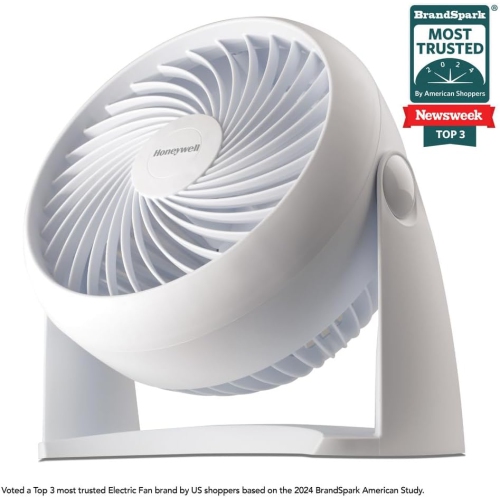 Ventilateur de table à circulation d'air TurboForce HT-904 de Honeywell, petit, blanc – Ventilateur personnel silencieux pour la maison ou le bureau,