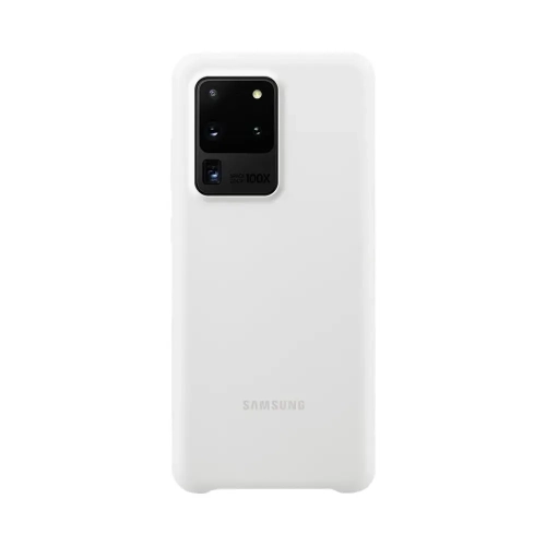 Samsung - Étui en silicone pour Galaxy S20 Ultra 5G - Blanc