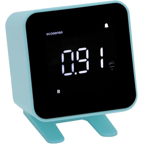 EcoBlu EB100 Home Radon Detector that Captures and Displays Results Every 10 Minutes. Offers Short and Long-Term Continuous Monitoring and is Easy to Use