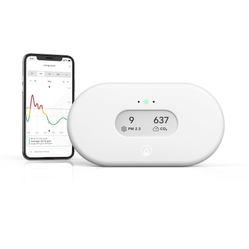 View Plus 2960 - Monitor for Radon and Air Quality, Measuring PM, CO2, VOC, Humidity, Temperature, and Pressure Levels.