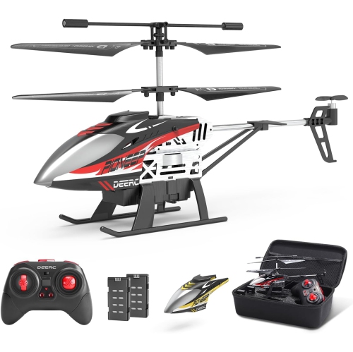 2.4GHz Remote Control Helicopter with Altitude Hold and Extra Shell with Storage Case, High and Low-Speed Modes. 2 Modular Batteries for 24 Mins of P