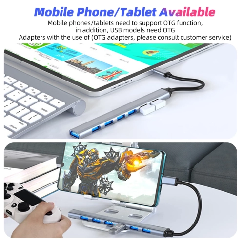 USB C HUB 3.0 7 ports 4 Port Multi Splitter Adapter OTG For Xiaomi Lenovo Macbook Pro 13 15 Air Pro PC Computer Accessories