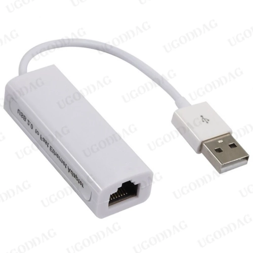 Carte réseau USB 2,0 USB à RJ45 10/100&nbsp;Mo/s USB vers Ethernet RJ45 Carte réseau pour PC portable Windows 7 8 10 11