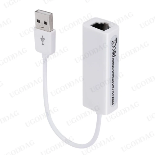 Carte réseau USB 2,0 USB à RJ45 10/100&nbsp;Mo/s USB vers Ethernet RJ45 Carte réseau pour PC portable Windows 7 8 10 11