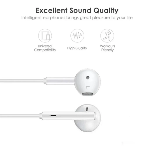 NEW Original Headphones For Apple iPhone 15 14 13 11 12 Pro Max Plus XS XR 7 8 In-ear Lightning 3.5 mm Wired Bluetooth Earphones
