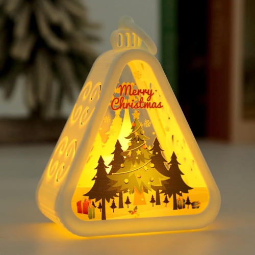 YOULIGHTS  Christmas Decorations Retro Night, 2024 New Model Retro Night Light Luminous Gift, Santa Claus Small Gift Christmas Tree Decoration