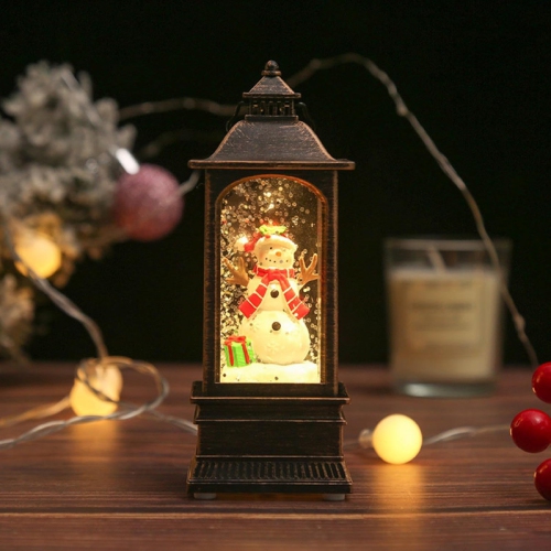 Christmas Decoration Storm Lantern Hand Gift Santa Claus Water Injection Portable Small Night Lamp Christmas Small Ornaments Dream Night Light