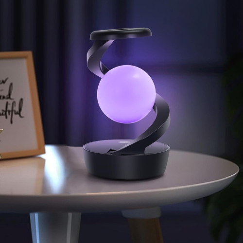 Cordless Rechargeable Mini Table Lamps, Small Bedside Lamp RGB Color Mood Light with 15W Wireless Charger, Battery Night Light for Nightstand Bedroom